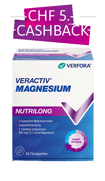 Veractiv Magnesium Nutrilong CashBack Aktion